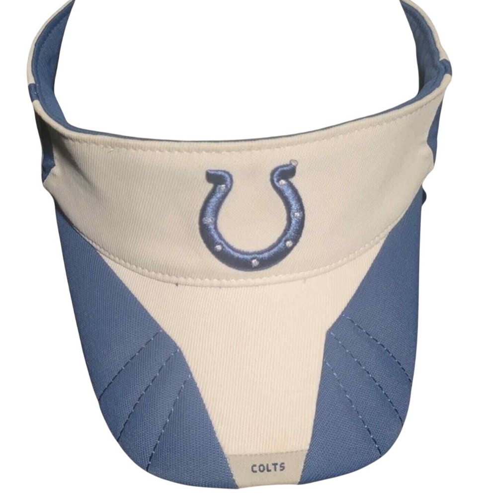 Reebok Indianapolis Colts NFL Authentic Sideline Visor Blue White Adjustable Hat